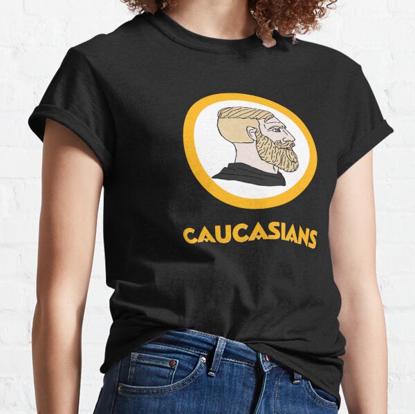 Cleveland Caucasians T-Shirt Funny Parody Tee Black