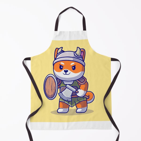 Item preview, Valiant Shiba Knight: Cute Shiba Inu Dog as a Viking Cartoon - Whimsical Illustration designed and sold by hjian8219.