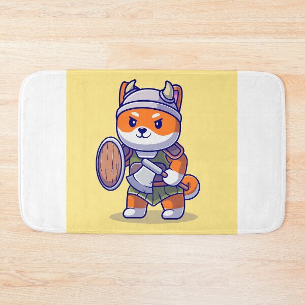 Item preview, Valiant Shiba Knight: Cute Shiba Inu Dog as a Viking Cartoon - Whimsical Illustration designed and sold by hjian8219.