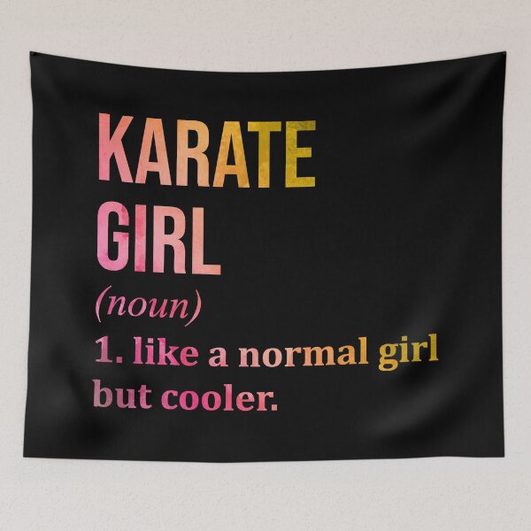 Item preview, Karate Girl Definition in Watercolor designed and sold by XCIV.