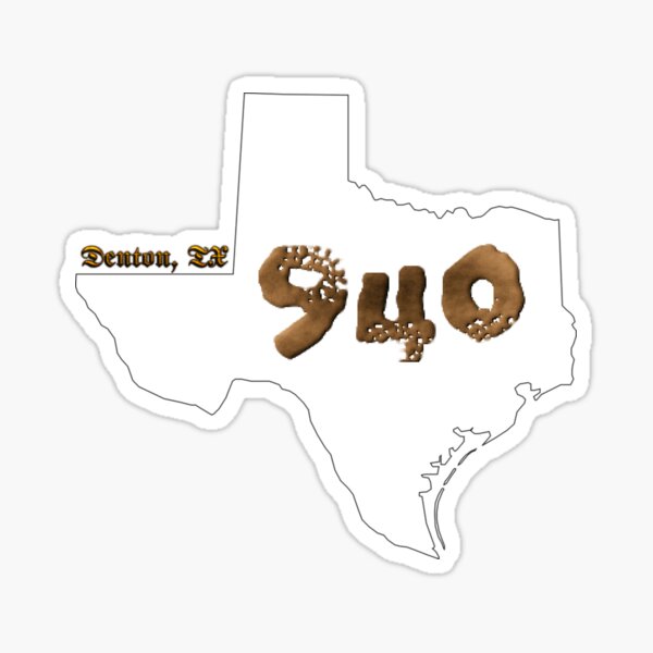 Texas State Route 940 Area Code 940 Sticker By Srnac Redbubble