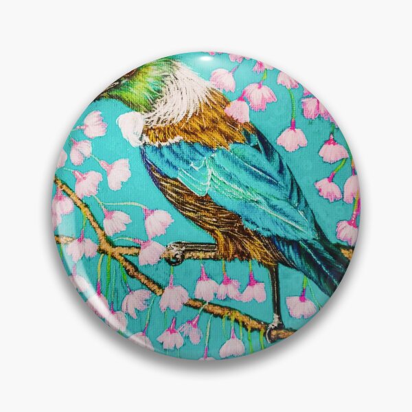 Item preview, Tui bird on cherry blossom  designed and sold by Helenafox.