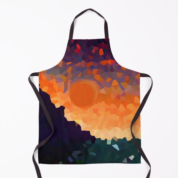 Item preview, Coastal Mountain Abstract Beach and Colorful Sky Scene 2 of 8 - with Sun designed and sold by Beachy.