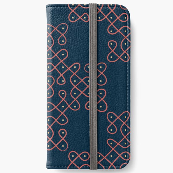 Ethnic Indian Doodle Art iPhone Wallet