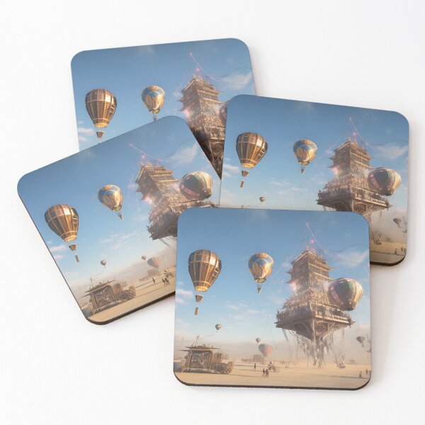 Item preview, A group of hot air balloons flying in the sky designed and sold by Nickyayee.