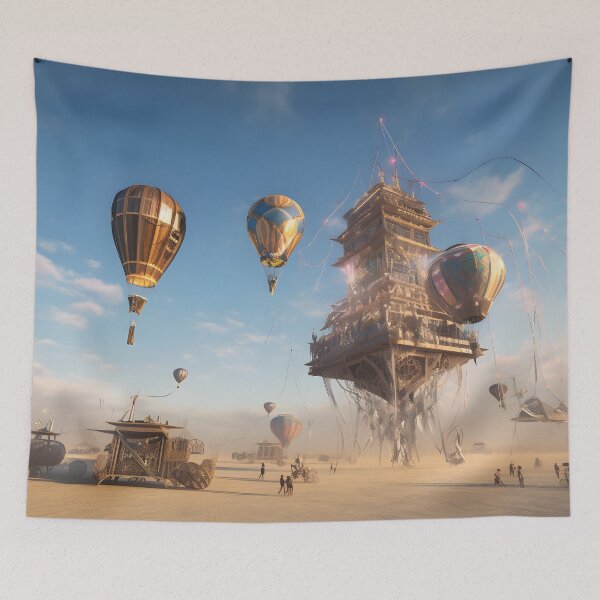 Item preview, A group of hot air balloons flying in the sky designed and sold by Nickyayee.