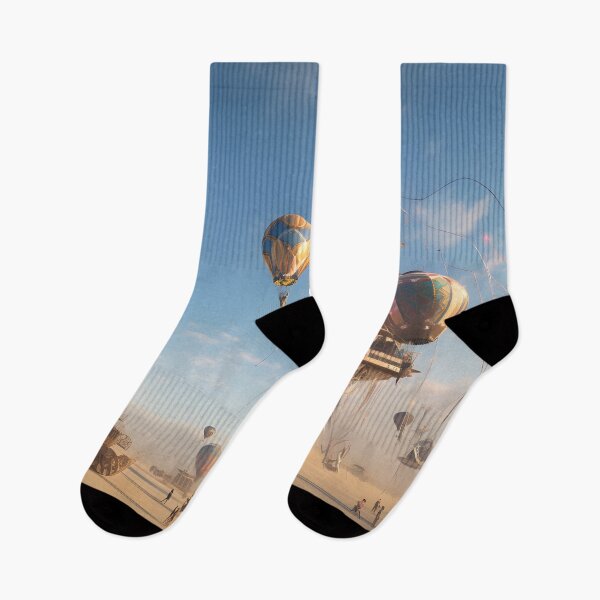 Item preview, A group of hot air balloons flying in the sky designed and sold by Nickyayee.
