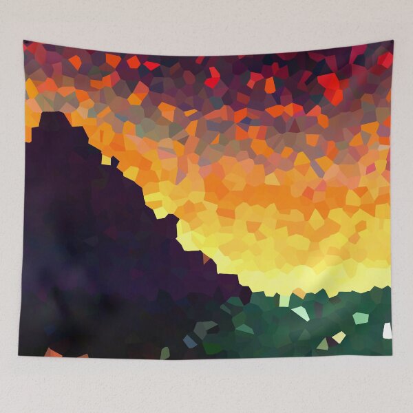 Item preview, Coastal Mountain Abstract Beach and Colorful Sky Scene 3 of 8 designed and sold by Beachy.