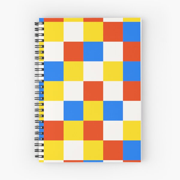Item preview, Funfair checkerboard - colorful checks in blue, red, yellow and white designed and sold by Muxune.