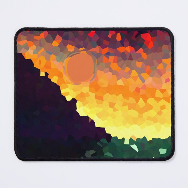 Item preview, Coastal Mountain Abstract Beach and Colorful Sky Scene 3 of 8 - with Sun designed and sold by Beachy.