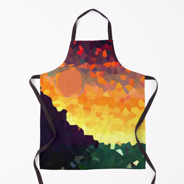Item preview, Coastal Mountain Abstract Beach and Colorful Sky Scene 3 of 8 - with Sun designed and sold by Beachy.
