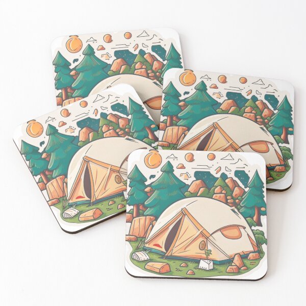 Item preview, Retro vintage gone camping designed and sold by LivingItFunky.