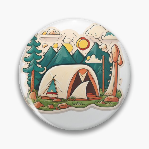 Item preview, Retro vintage gone camping designed and sold by LivingItFunky.