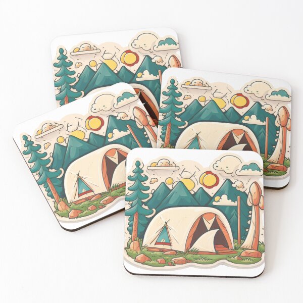 Item preview, Retro vintage gone camping designed and sold by LivingItFunky.