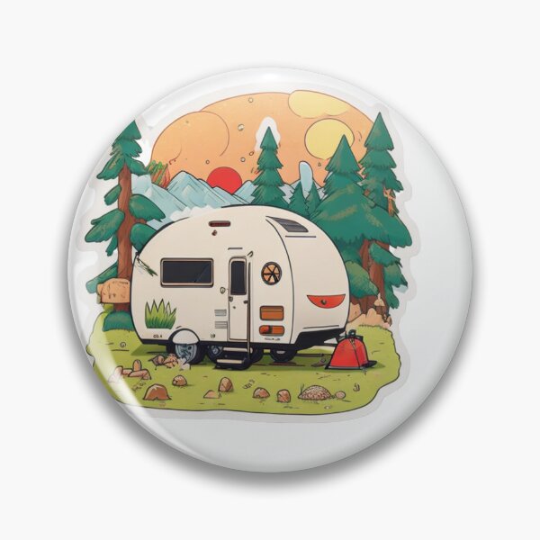 Item preview, Retro vintage gone camping designed and sold by LivingItFunky.