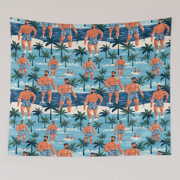 Item preview, Mediterranean Muscle | Tropical Print designed and sold by Mattk270.