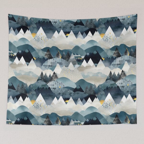 Item preview, collage landscape, pattern designed and sold by AvotArt.
