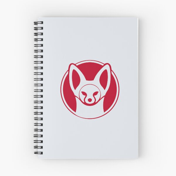Item preview, Fennec Fox. Minimalist, stylized art of a desert creature in red ink designed and sold by martodesign.