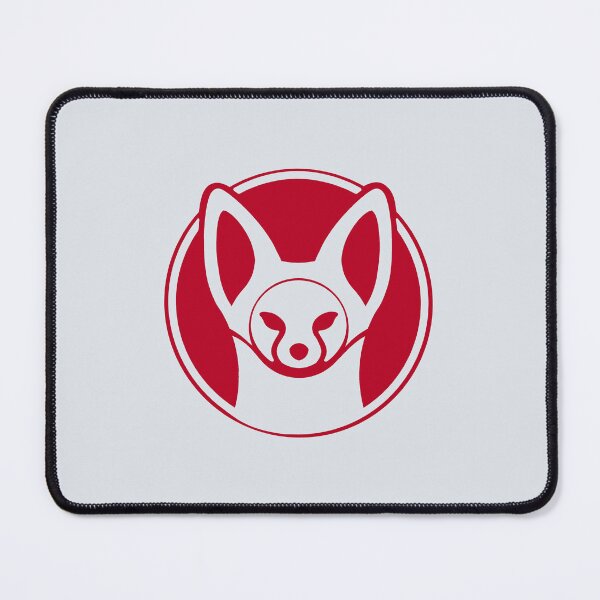 Item preview, Fennec Fox. Minimalist, stylized art of a desert creature in red ink designed and sold by martodesign.