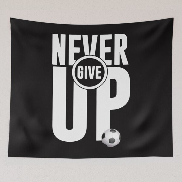 Item preview, Soccer Never Give Up Logo   designed and sold by RoelGreen.