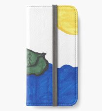 Die Leute am Strand iPhone Flip-Case/Hülle/Skin
