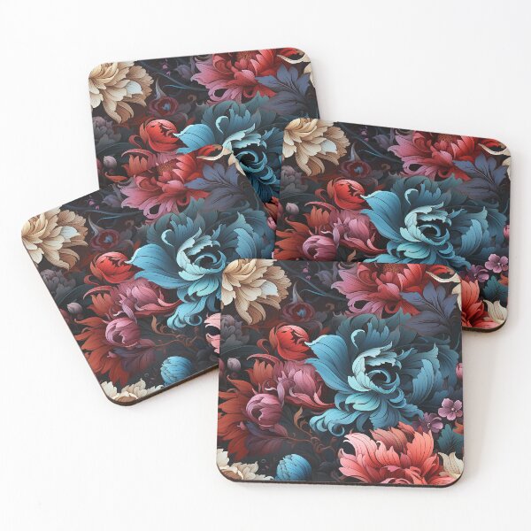 Artikelvorschau, Mitternachtstrauer: Dark Floral Gothic Delight Dark Floral Design entworfen und verkauft von NikkofTime.