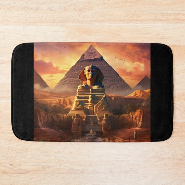 Item preview, Egyptian Sphinx Pyramid Art  designed and sold by MojaveTradePost.