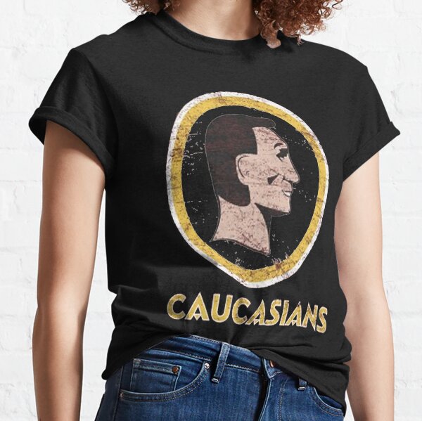 Cleveland Caucasians Native Go Indians - Ladies' V-Neck T-Shirt - Day T- Shirt
