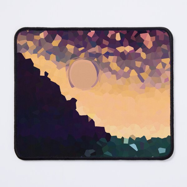 Item preview, Coastal Mountain Abstract Beach and Colorful Sky Scene 4 of 8 - with Sun designed and sold by Beachy.