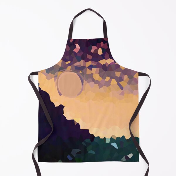 Item preview, Coastal Mountain Abstract Beach and Colorful Sky Scene 4 of 8 - with Sun designed and sold by Beachy.