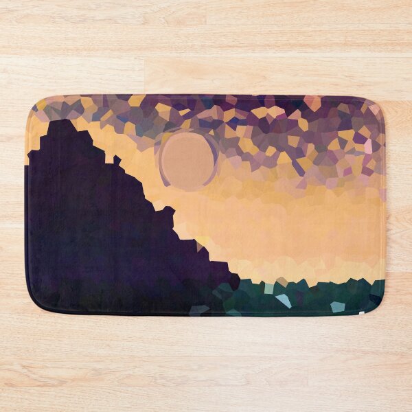 Item preview, Coastal Mountain Abstract Beach and Colorful Sky Scene 4 of 8 - with Sun designed and sold by Beachy.