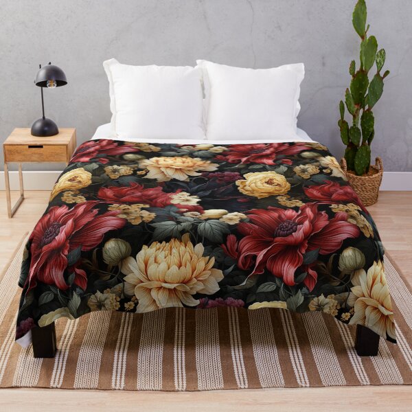 Item preview, Thorns and Petals: A Gothic Blossom Tapestry Dark Floral Design designed and sold by NikkofTime.