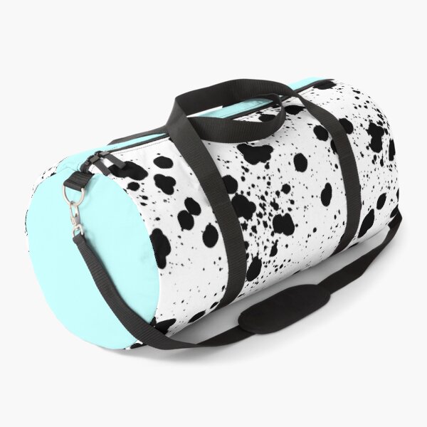 Item preview, Dalmatian Spots with Aqua Blue - Black and White Animal Print Ink Dots designed and sold by SMillustrations.