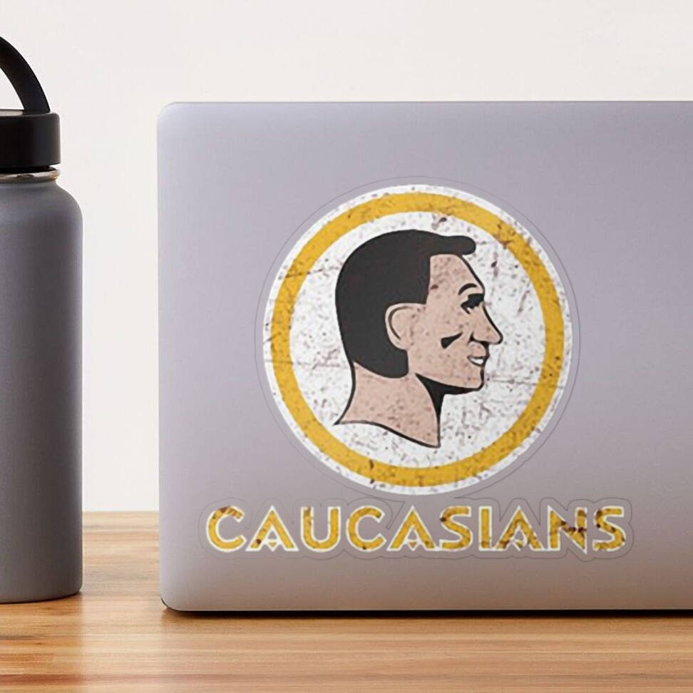 Caucasians  Sticker for Sale by picken-shirely