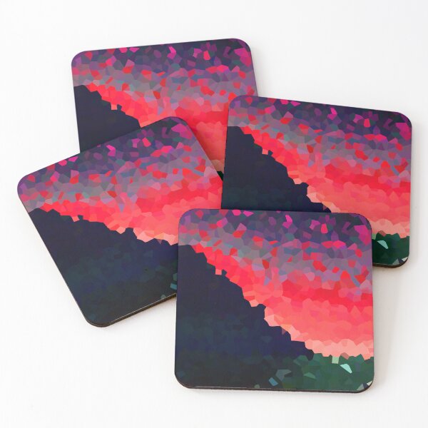 Item preview, Coastal Mountain Abstract Beach and Colorful Sky Scene 5 of 8 designed and sold by Beachy.
