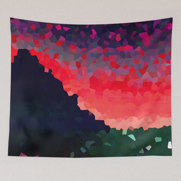 Item preview, Coastal Mountain Abstract Beach and Colorful Sky Scene 5 of 8 designed and sold by Beachy.