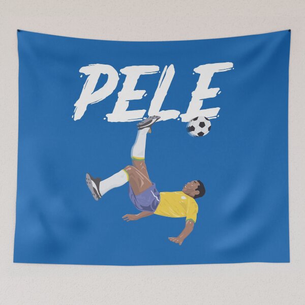 Item preview, Bicycle Kick - Pele - SOCCER FOOTBALL - BRAZIL - WHITE TEXT version 2b designed and sold by AMGraphicStudio.