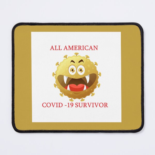 Item preview, All American Covid-19 Survivor designed and sold by ThundRDownunder.