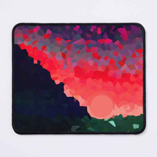 Item preview, Coastal Mountain Abstract Beach and Colorful Sky Scene 5 of 8 - with Sun designed and sold by Beachy.