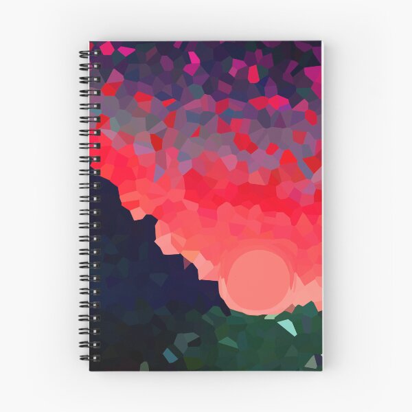 Item preview, Coastal Mountain Abstract Beach and Colorful Sky Scene 5 of 8 - with Sun designed and sold by Beachy.