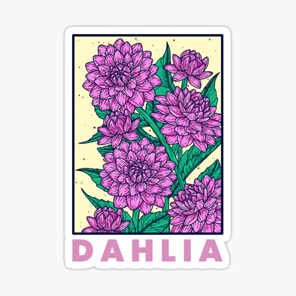 Item preview, Dahlia Pink designed and sold by UniartCutesy.