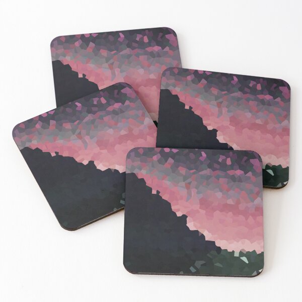 Item preview, Coastal Mountain Abstract Beach and Colorful Sky Scene 6 of 8 designed and sold by Beachy.