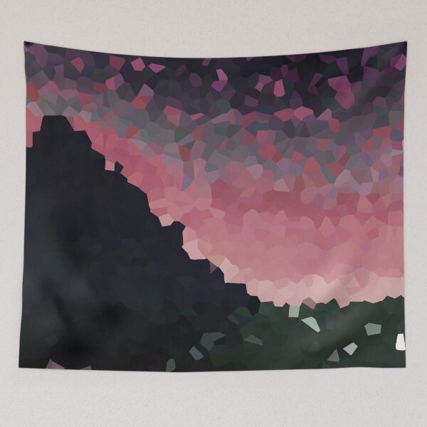 Item preview, Coastal Mountain Abstract Beach and Colorful Sky Scene 6 of 8 designed and sold by Beachy.