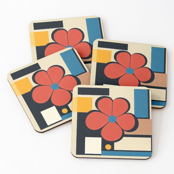 Item preview, Bauhaus floral design designed and sold by Donkey's Salad.