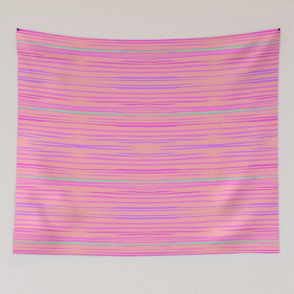Item preview, Sunset Stripes - Pink Turquoise designed and sold by SilverPegasus.