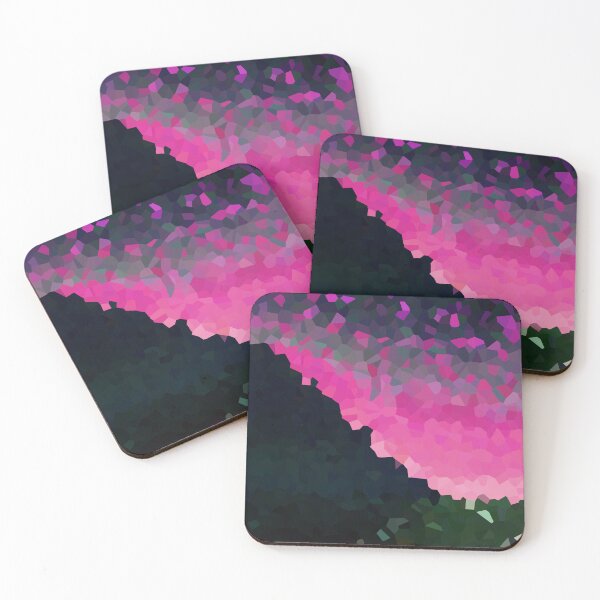 Item preview, Coastal Mountain Abstract Beach and Colorful Sky Scene 7 of 8 designed and sold by Beachy.