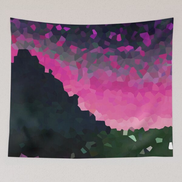 Item preview, Coastal Mountain Abstract Beach and Colorful Sky Scene 7 of 8 designed and sold by Beachy.