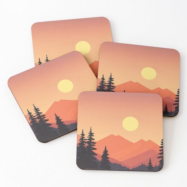 Item preview, Forest Mountain Sunrise  designed and sold by Cuddleblossom.