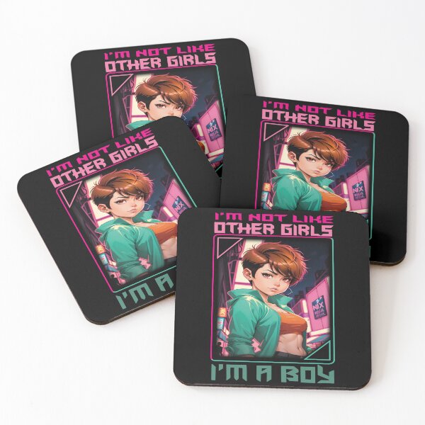 Item preview, I'M NOT LIKE OTHER GIRLS I'M A BOY - ANIME STYLE | FUNNY MEMES ANIME designed and sold by Rude Bot.