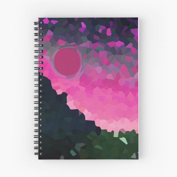 Item preview, Coastal Mountain Abstract Beach and Colorful Sky Scene 7 of 8 - with Sun designed and sold by Beachy.